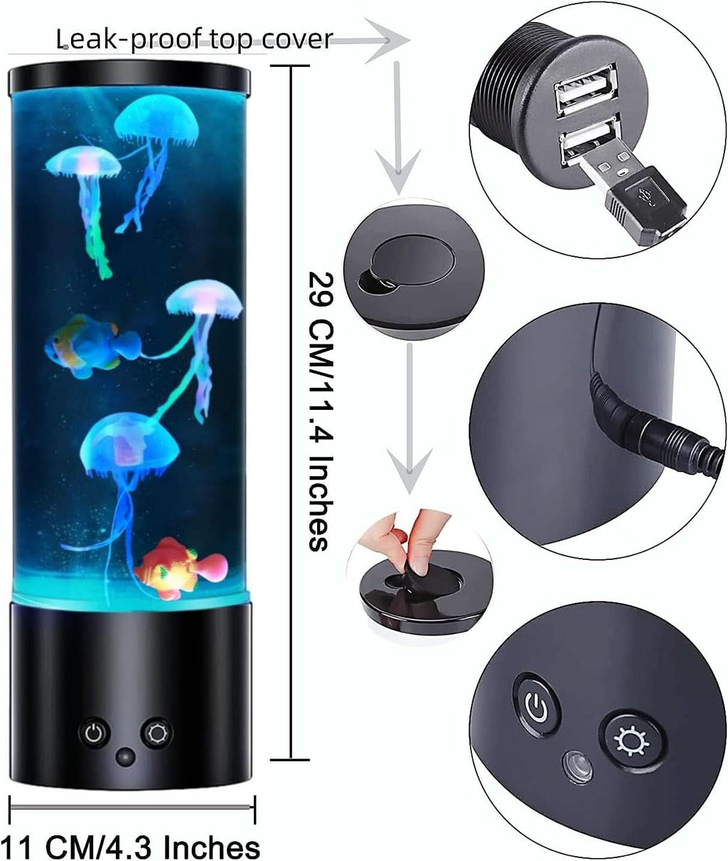 Jelly fish Lamp Multicolor Illumination USB Mood Light