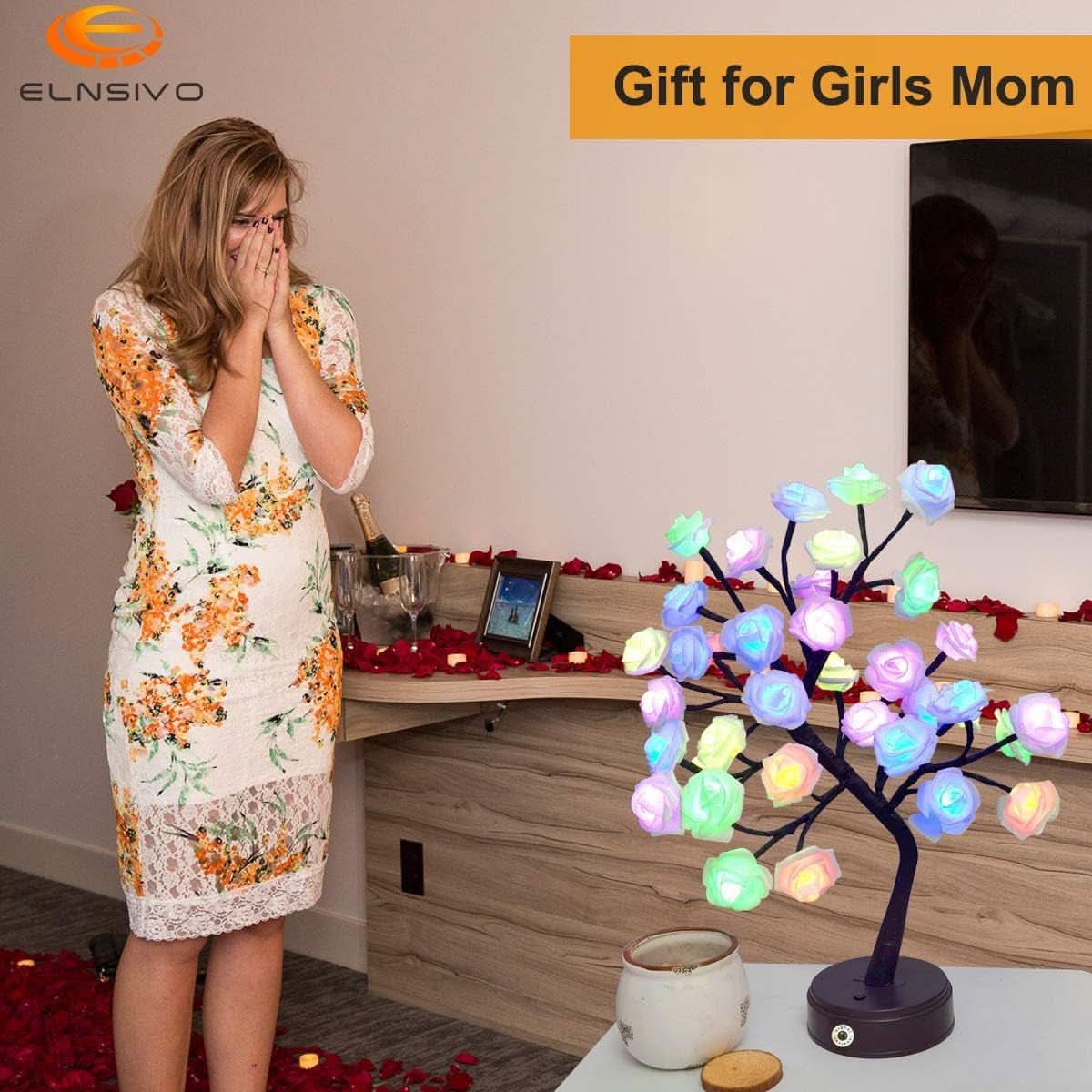 Multi color Rose Tree Table Lamp 18 Colors Decorative